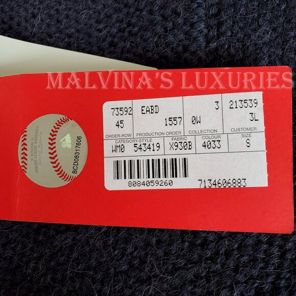 GUCCI CARDIGAN LONG SWEATER NY YANKEES LOGO PATCH WOOL ALPACA sz S SMALL - Picture 13 of 16